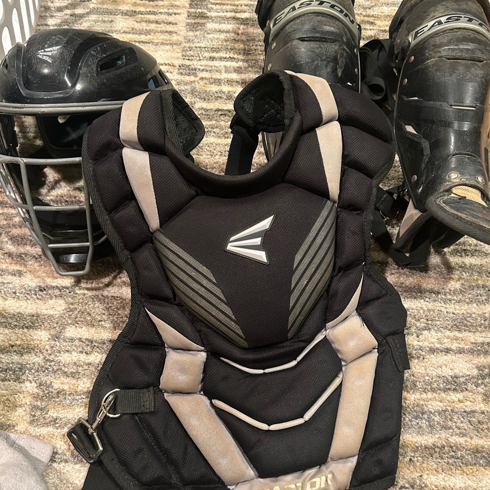 Easton Black and Gray Catcher's Gear